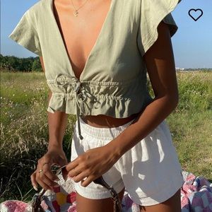 Princess polly crop tie top